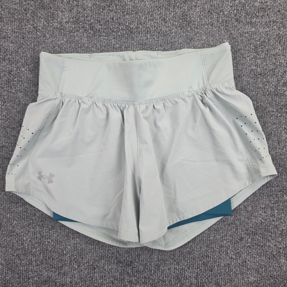 Under Armour Speedpocket 2-in-1 Running Shorts Women S Grey 1377031 Activewear